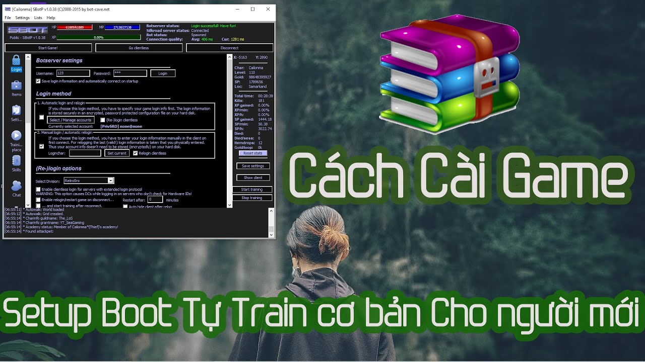 Hướng dẫn tải game Con Đường Tơ Lụa | Setup SBOT cơ bản để Train