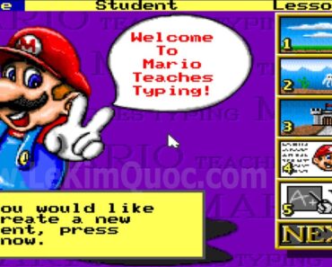 ⌨️ Hướng dẫn tải và cài đặt Mario Teaches Typing (phần mềm tập gõ bàn phím máy tính)