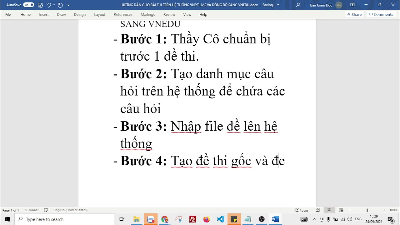 Hướng dẫn tạo đề thi trắc nghiệm và tự luận trên hệ thống VNPT LMS (Giáo viên bộ môn cho kiểm tra)