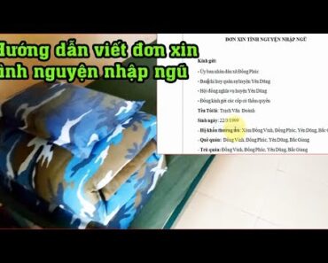 Hướng dẫn viết đơn xin tình nguyện nhập ngũ