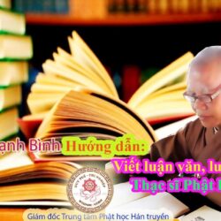 Hướng dẫn viết luận văn thạc sĩ Phật học phần 1