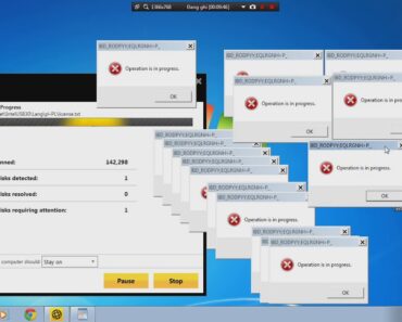 Hướng dẫn xửa lỗi máy tính bị opeation is in progress