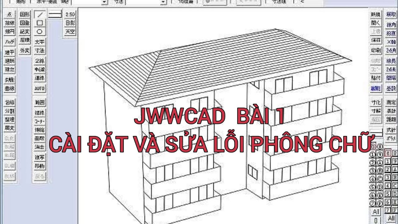 Jww cad| Bài 1- Cài đặt  và sửa lỗi loạn phông chữ chuẩn nhất| học Jwwcad cùng TÔI Ở NHẬT TV