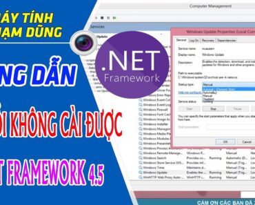 Khắc phục lỗi không cài được NET Framework trên máy tính