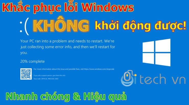 Khắc phục lỗi màn hình xanh Win 10 | Sửa lỗi không khởi động được #Windows10 #win10 #manhinhxanh#loi