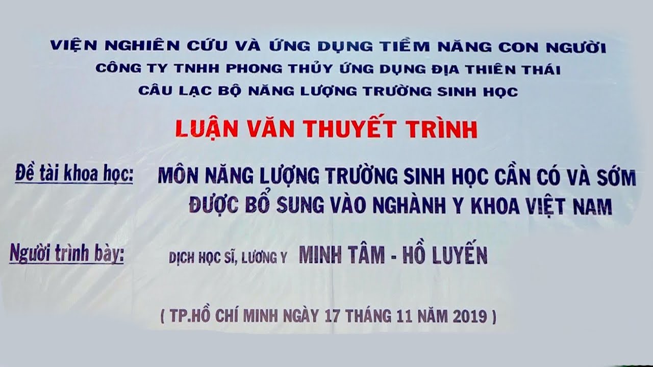 Luận Văn Thuyết Trình – Minh Tâm Hồ Luyến