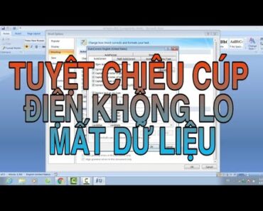 Mẹo Không Bị Mất Dữ Liệu Word Excel Khi Bị Cúp Điện – Kênh Thủ Thuật 91