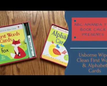 NEW RELEASE 2017 Wipe-Clean First Words & Alphabet Cards Usborne Books ABC Amanda the Book Chick