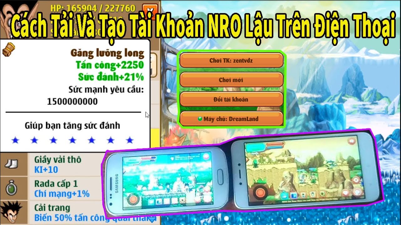 Nro- Cách Tải Và Tạo Ngọc Rồng Online Lậu Trên Điện Thoại 100% Thành Công