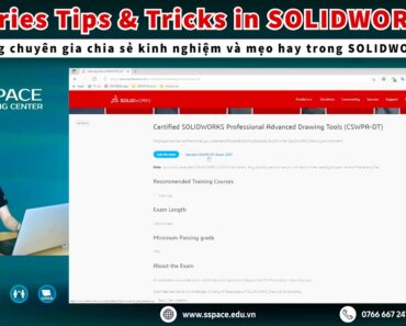 SOLIDWORKS Tips & Tricks | Hướng dẫn tải và giải đề thi mẫu CSWPA-DT (Drawing Tools) – Bài 2