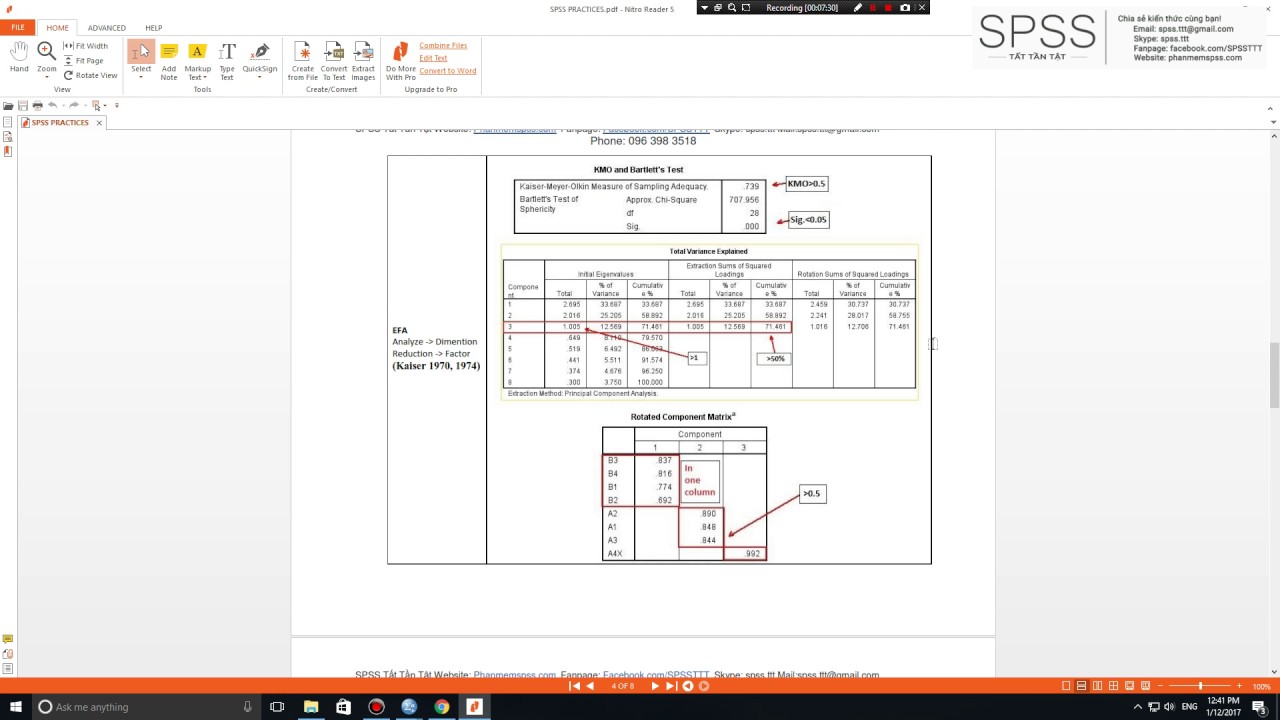 [SPSS] Hướng dẫn sử dụng SPSS phân tích dữ liệu trong nghiên cứu khoa học.