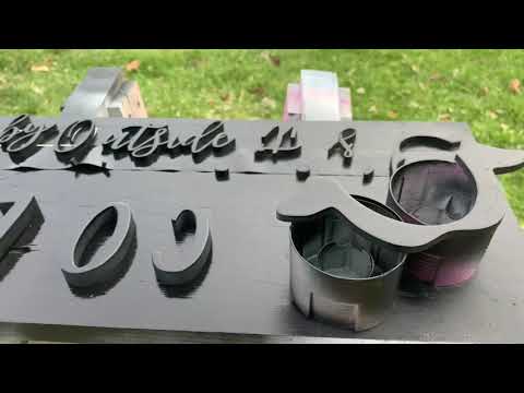 Spray Painting Scroll Saw Cut Words