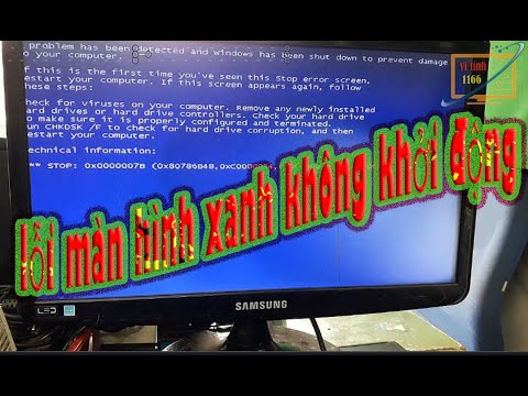 Sửa lỗi màn hình xanh máy bộ hp compaq cq 8200 Không Cần Biết Tiếng Anh Cũng Làm OK Hết vi tính 1166