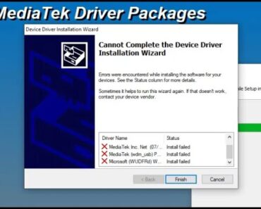 Sữa lỗi không cài đặt được Driver MTK trên Windows