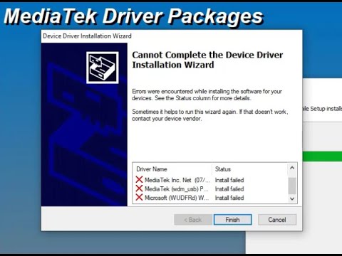 Sữa lỗi không cài đặt được Driver MTK trên Windows