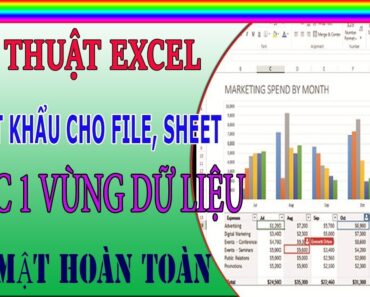 THỦ THUẬT EXCEL- Đặt mật khẩu cho file, sheet hoặc 1 vùng dữ liệu- Bảo mật HOÀN TOÀN- TRÙM EXCEL