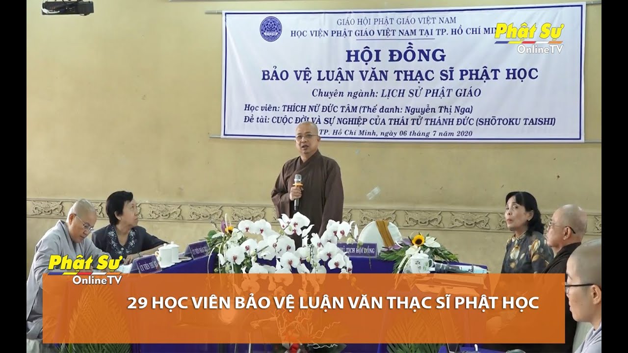 TP.HCM: 29 Học viên bảo vệ luận văn Thạc sĩ Phật học