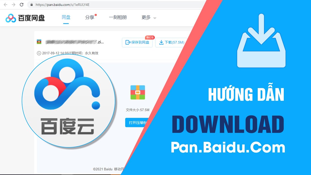 Tải file từ Baidu cloud tốc độ cao không cần tài khoản