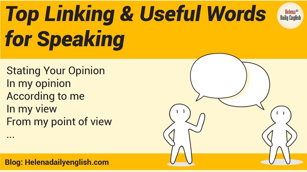 Top Linking Words for Speaking