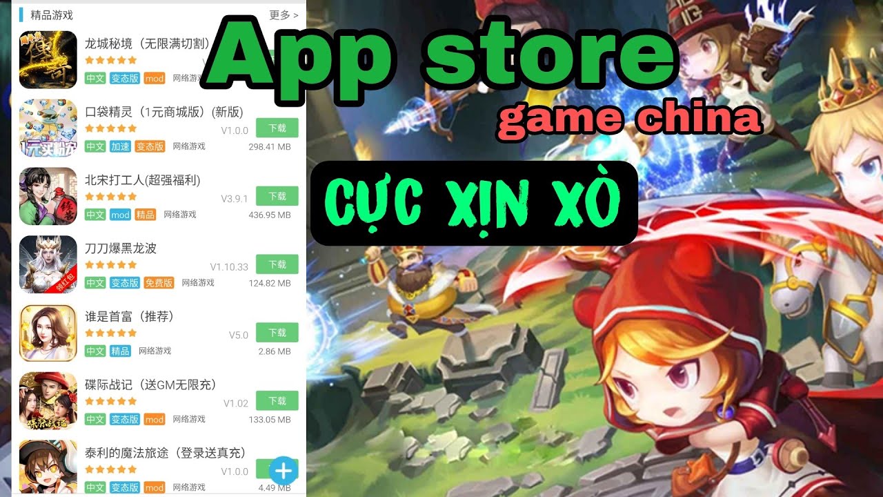 Ứng dụng tải game Trung Quốc cực hay cho Android