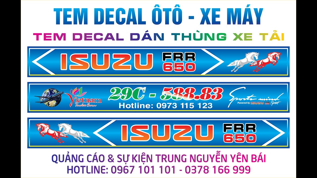 Vector Decal Dán Tem Ô Tô, Xe Bán Tải | Mẫu decal Ôtô | Dịch Vụ Dán Tem Xe Ô Tô, Xe Máy Tại Yên Bái