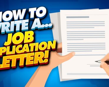 Writing a Job Application Letter! (4 TIPS, Words & Phrases + JOB APPLICATION LETTER TEMPLATES!)