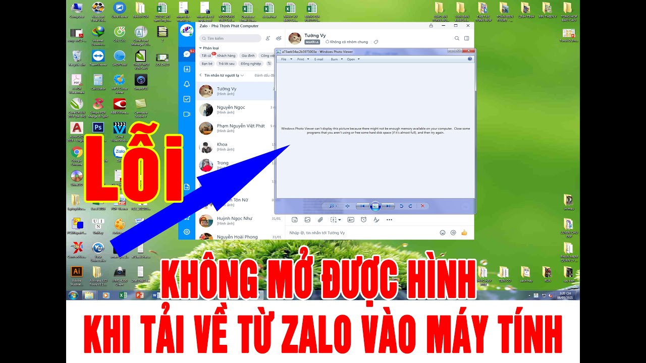 XỬ LÝ LỖI FILE HÌNH TẢI TỪ ZALO VỀ MÁY TÍNH KHÔNG MỞ ĐƯỢC NHANH CHÓNG