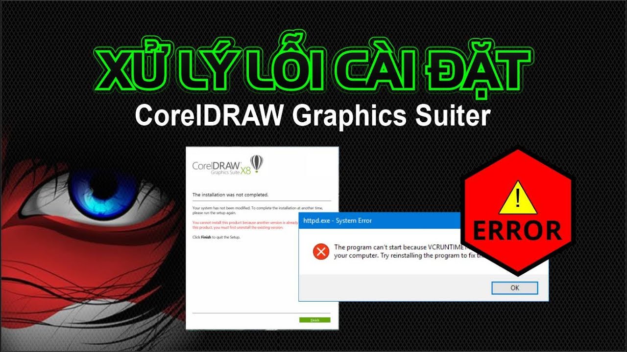 Xử lý lỗi khi cài đặt CorelDRAW | Handling errors when installing CorelDRAW