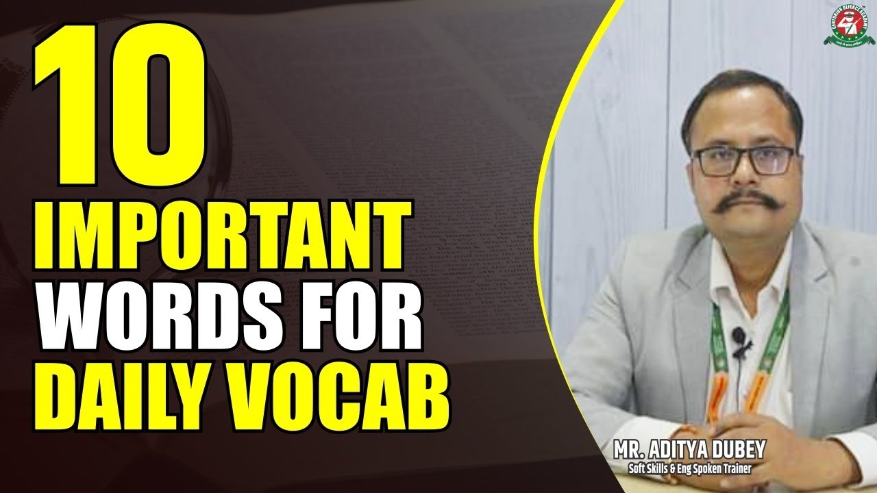 10 Most Important Daily Use Vocabulary Words | Improve Your English Speaking Skills