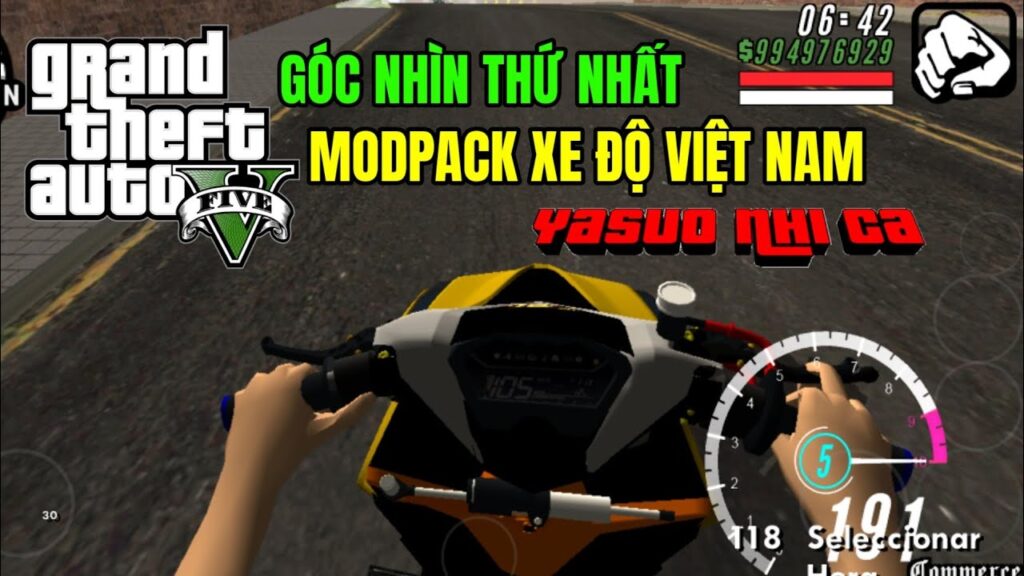 [GTA San] Cách Tải Game GTA San Mod Pack Xe Độ Việt Nam Góc Nhìn Thứ Nhất Vario150