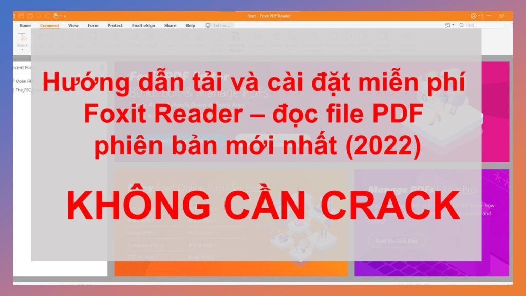 Cách Tải Và Cài đặt Foxit Reader Hoàn Toàn Miễn Phí Đọc File Pdf Bản Mới Nhất 2022 19052024 4297
