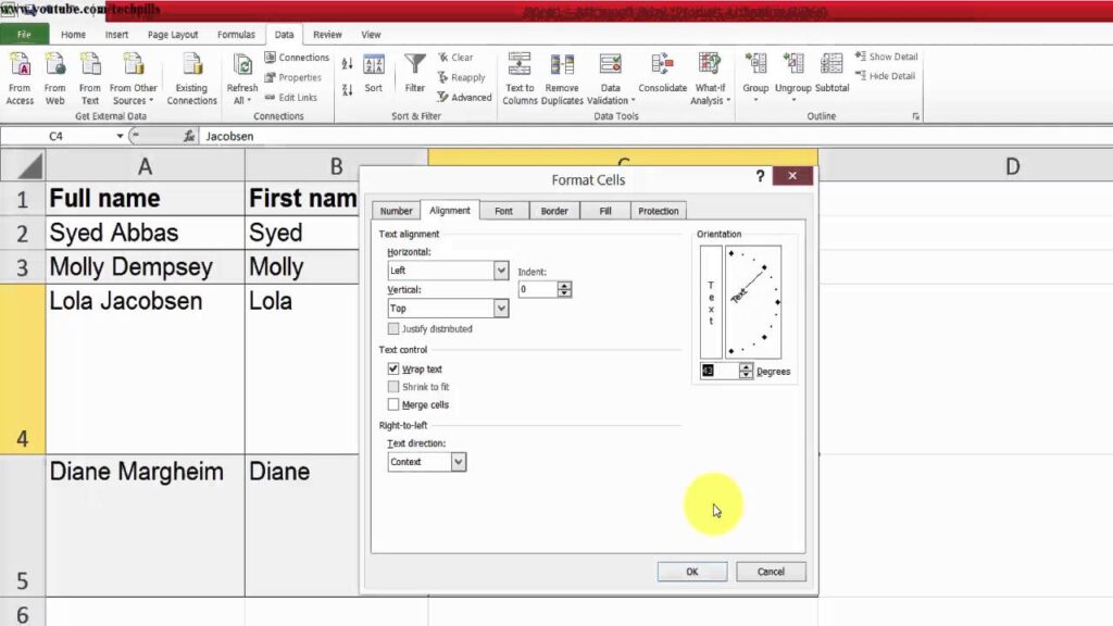 excel-tips-how-to-rotate-excel-cell-and-its-texts-upto-90-degrees-01