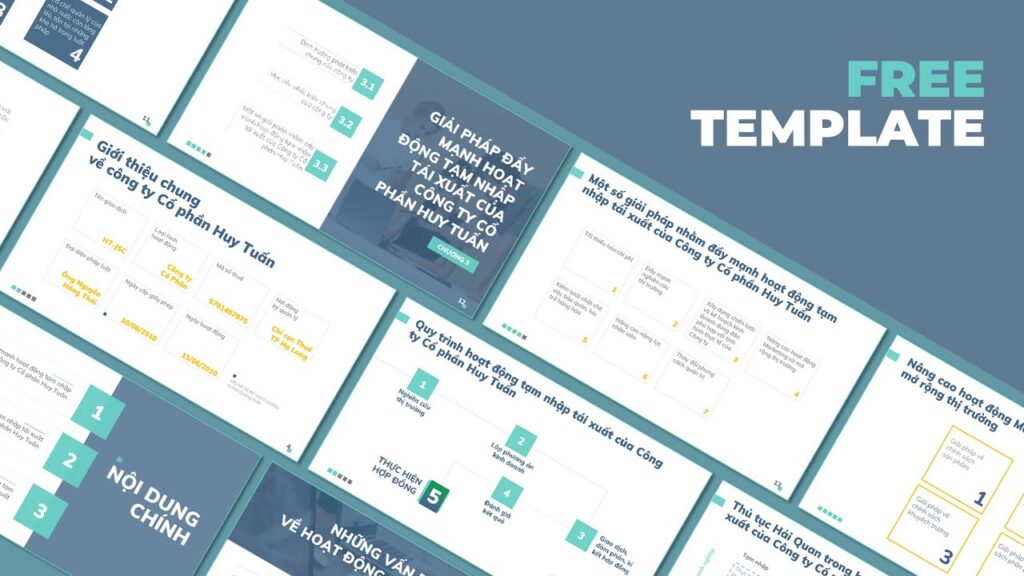Free Template | Slide Powerpoint Khóa luận tốt nghiệp
