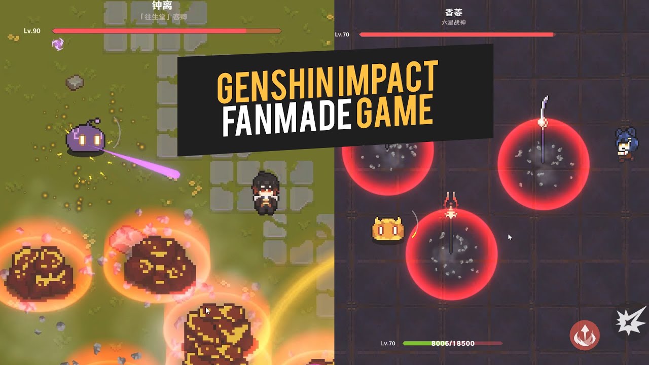 Genshin Impact | Fanmade Pixel Art Mini Game (Download Links Available)