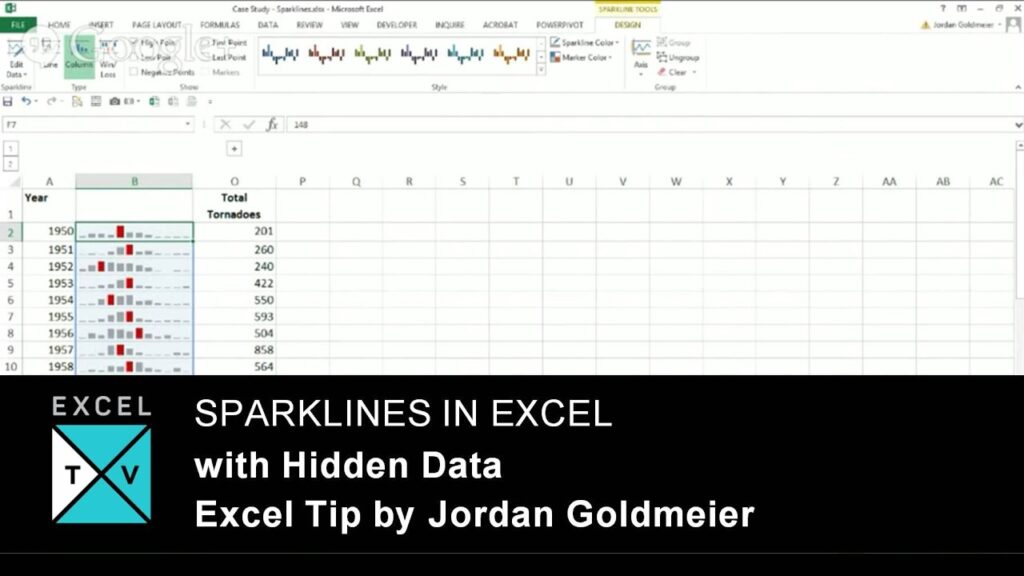 how-to-build-sparklines-in-excel-with-hidden-columns-excel-tips