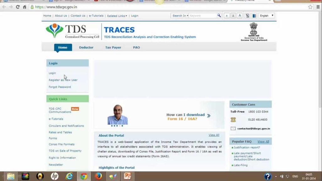 How to Download TDS Certificate in Form 16A from TRACES
