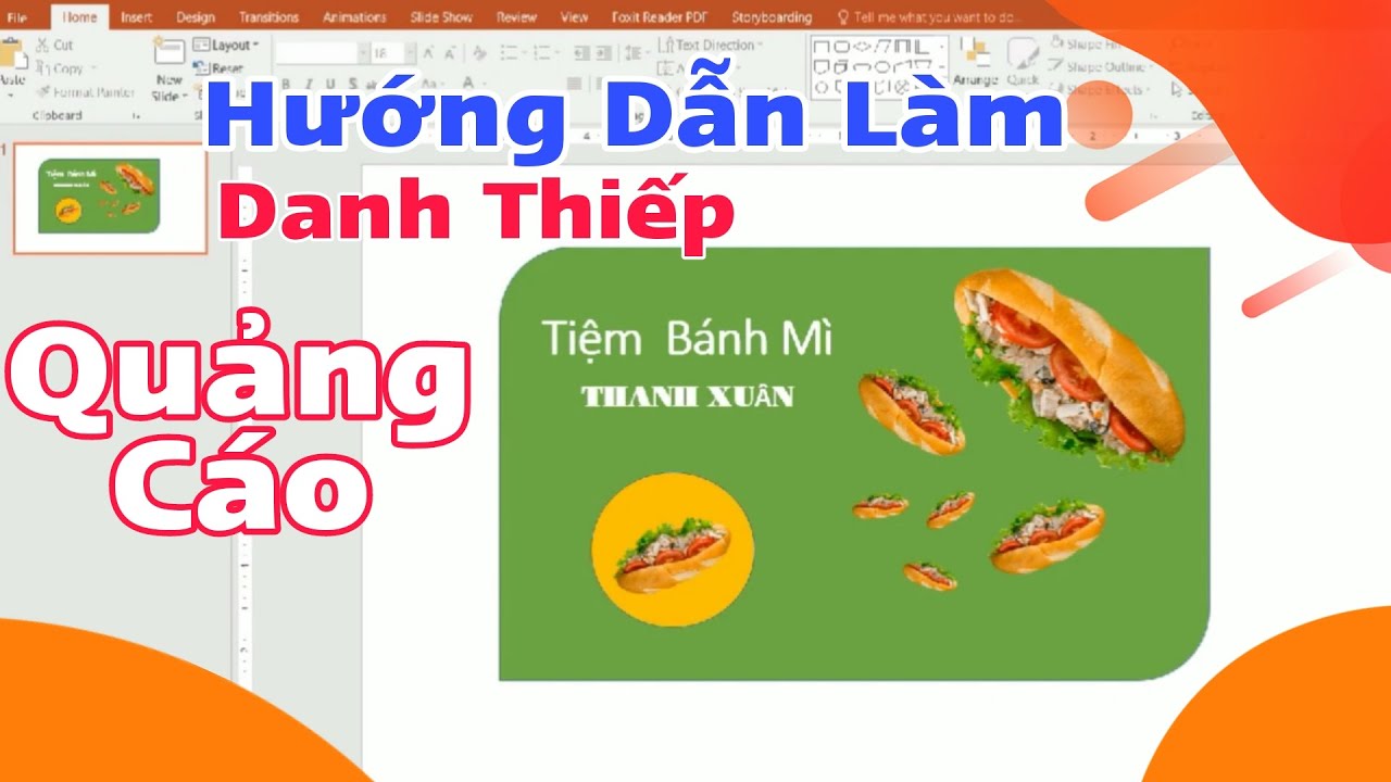 Hướng Dẫn Làm Danh Thiếp Quảng Cáo Đẹp Ngay Trên PowerPoint