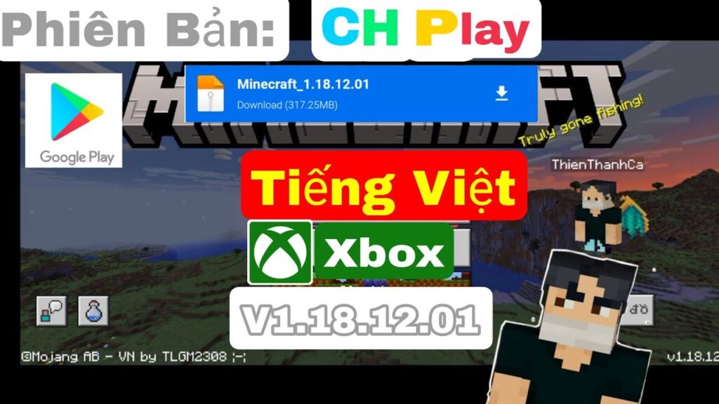 🔥Hướng Dẫn Tải Minecraft Pe 1.18.12.01 Bản Ch Play Có Tiếng Việt Đăng Nhập Xbox (Thiên Thánh Ca22)