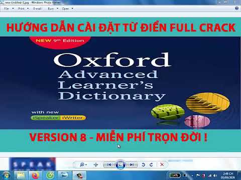 Hướng dẫn cài đặt Từ điển Oxford Advanced Learner's Dictionary MIỄN PHÍ 100 % cho máy tính