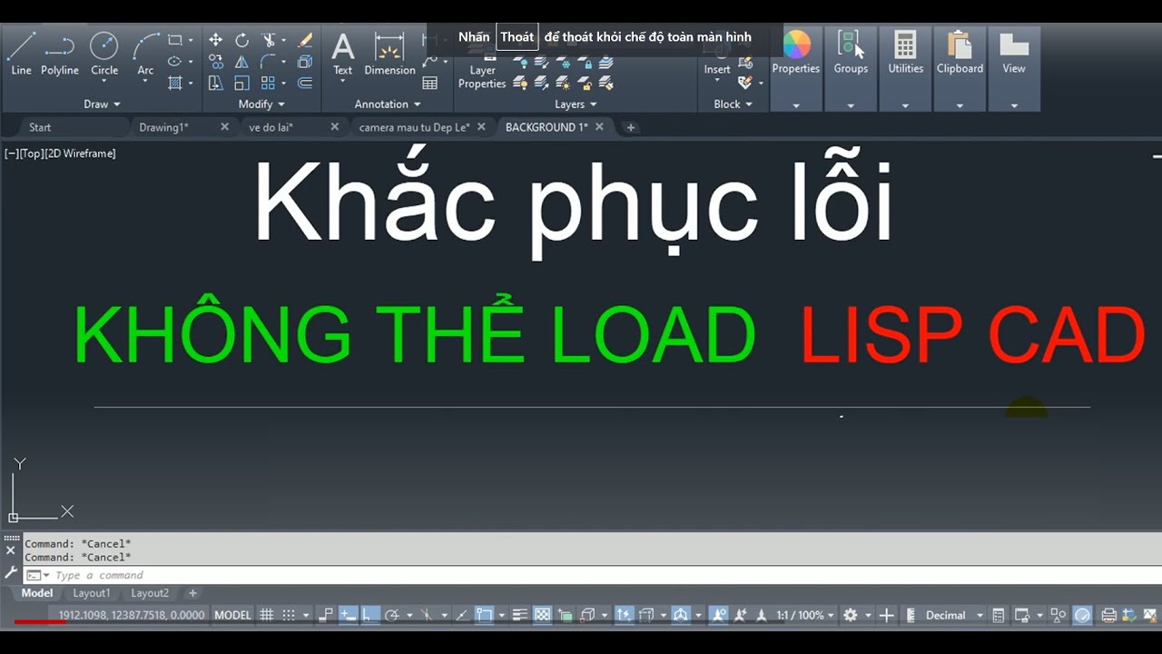 Khắc phục lỗi không thể Load LISP CAD trong AutoCAD