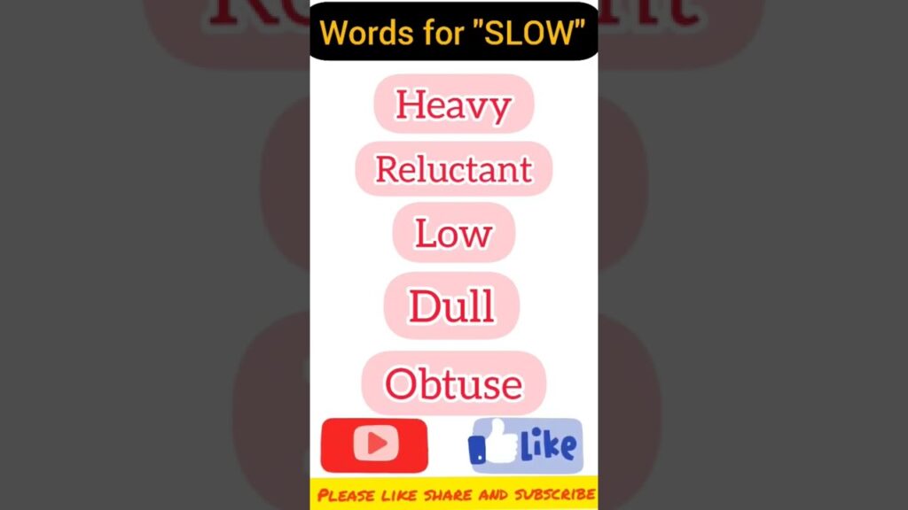 Stop saying "SLOW" Learn Different words ll English spoken class ll English speaking class #shorts