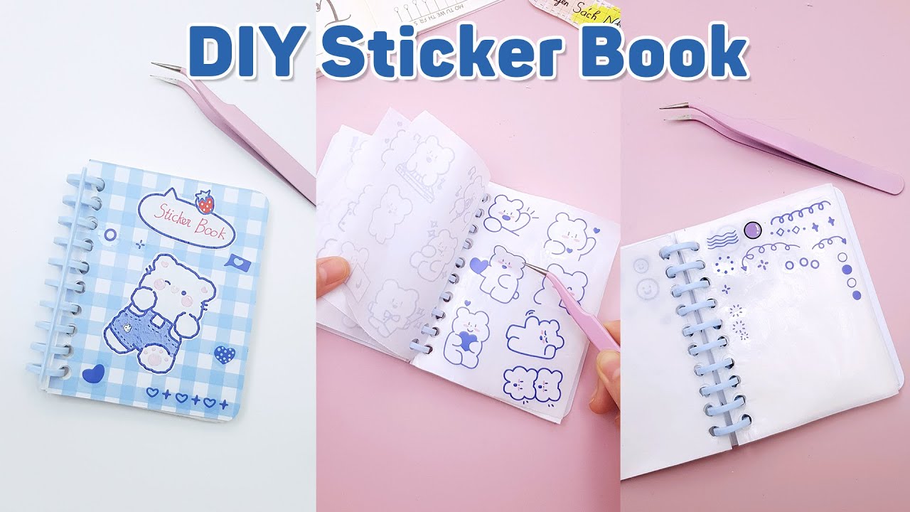 Tự làm Sổ lưu trữ sticker sịn như đi mua ??? | Quyển sách Nhỏ #shorts #youtubeshorts #sticker