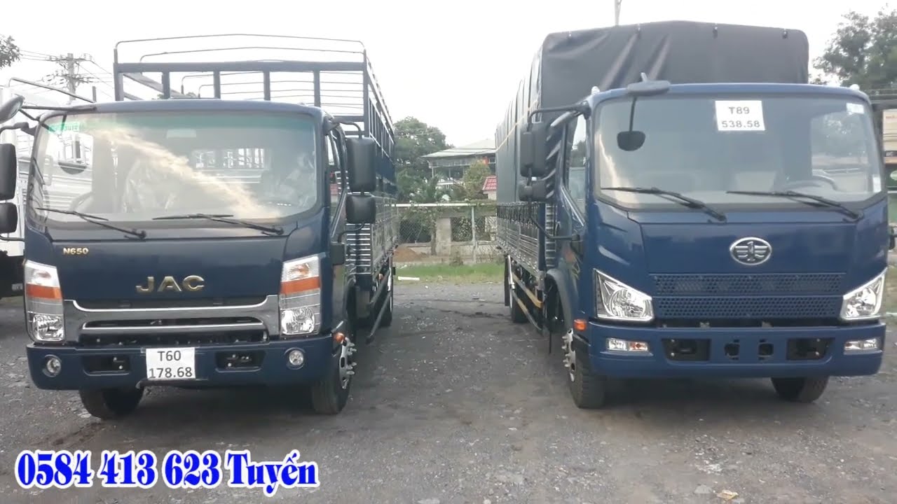 Xe tải Jac N650.Plus 6.6 tấn và Faw Tiger 8 tấn| Xe tải thùng dài 6.2 mét mới nhất 2022