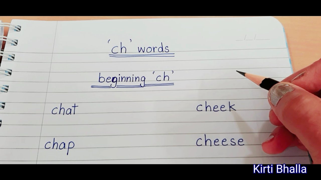 ch words | beginning 'ch' words |ending 'ch' words | digraph 'ch' | ch sound words