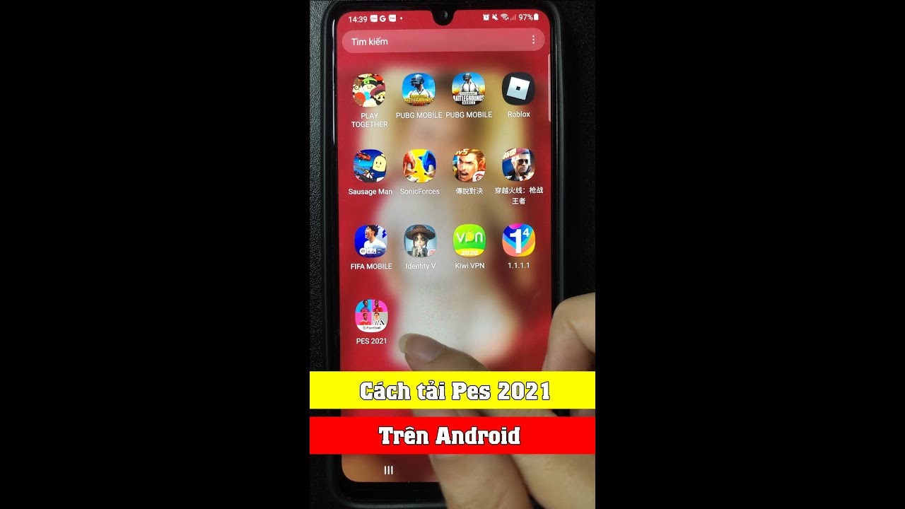 Cách tải game Pes 2021 Mobile trên điện thoại Android