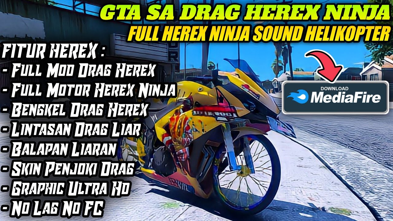 Download GTA SA Full Mod Drag Race Herex Liaran Terbaik 2022 || GTA SA DRAG