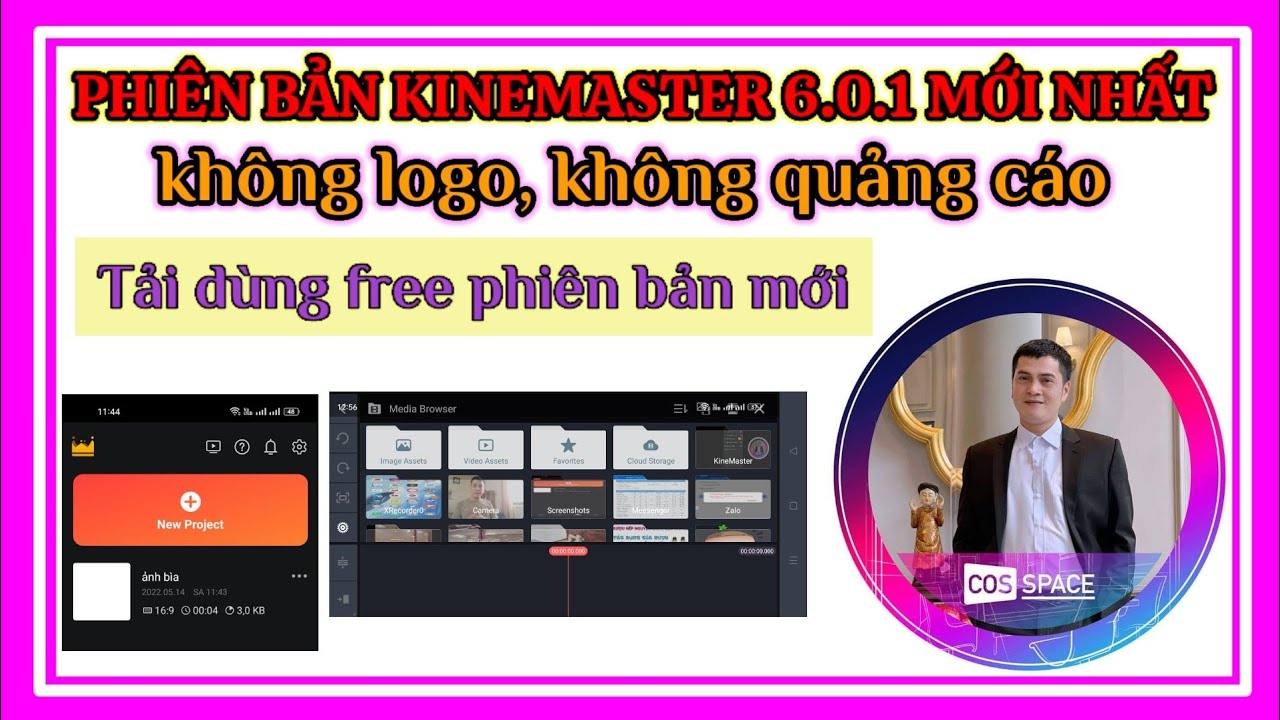 HƯỚNG DẪN TẢI CÀI ĐẶT KINEMASTER 6.0.1 MỚI NHẤT. KHÔNG LOGO QUẢNG CÁO DÙNG FREE