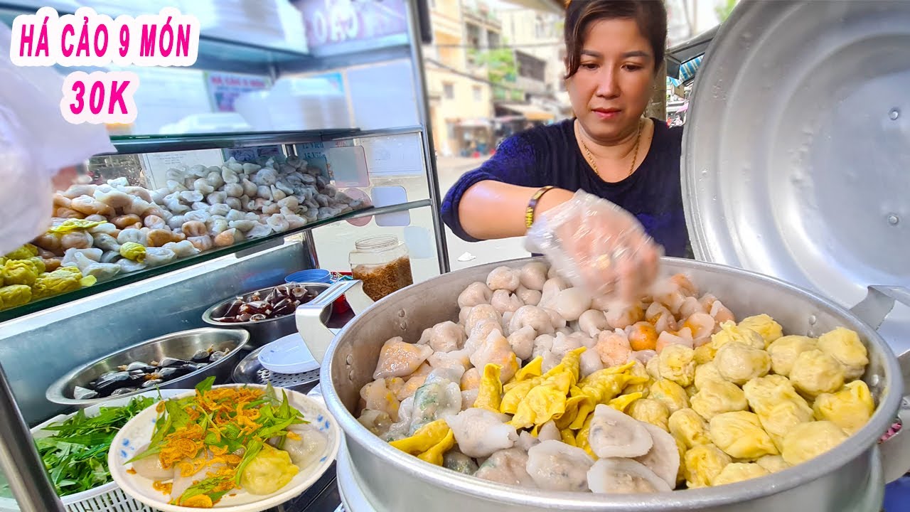 Há Cảo 9 Món Người Hoa hơn 20 năm | Cách làm Cảo mềm dai không bị nhão