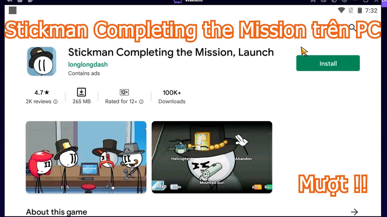 Stickman Completing the Mission, Launch trên PC, Máy tính – Cách tải cho Laptop Windows mượt nhất