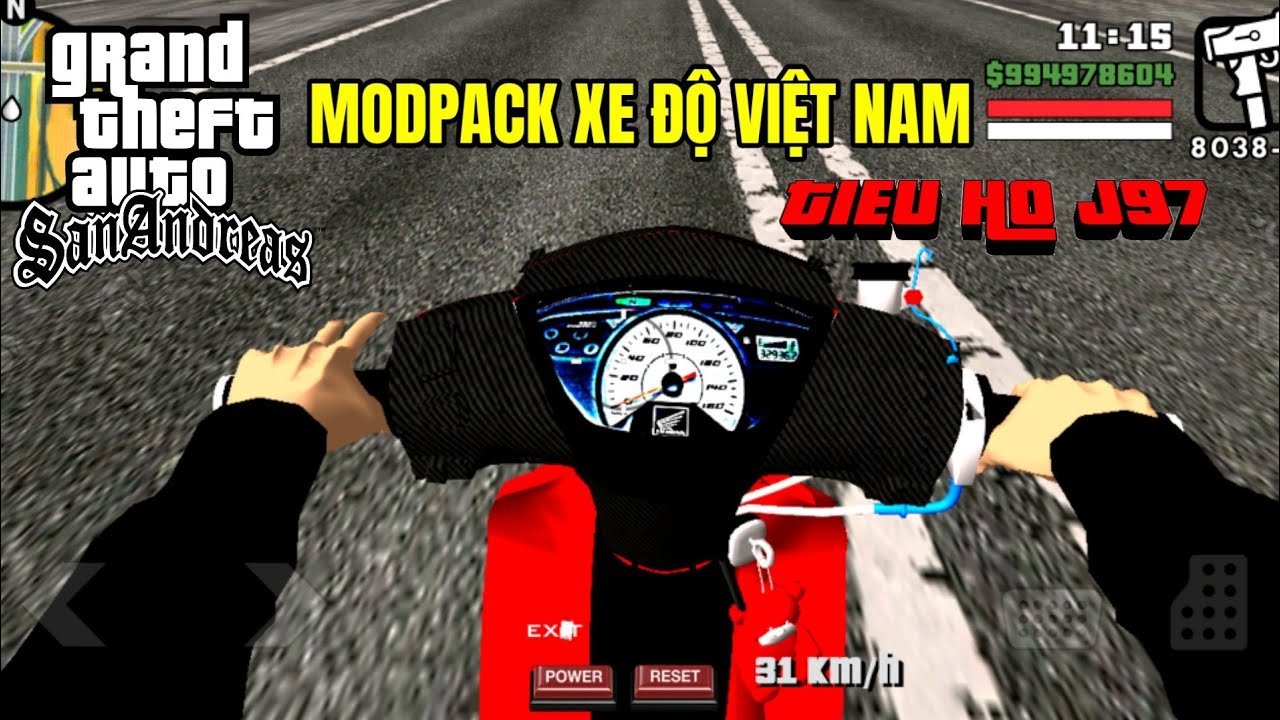 Cách Tải GTA San Mod Pack Xe Độ Việt Nam Góc Nhìn Thứ Nhất Full Tay Chân Siêu Phẩm Náo Loạn Hồ Gươm